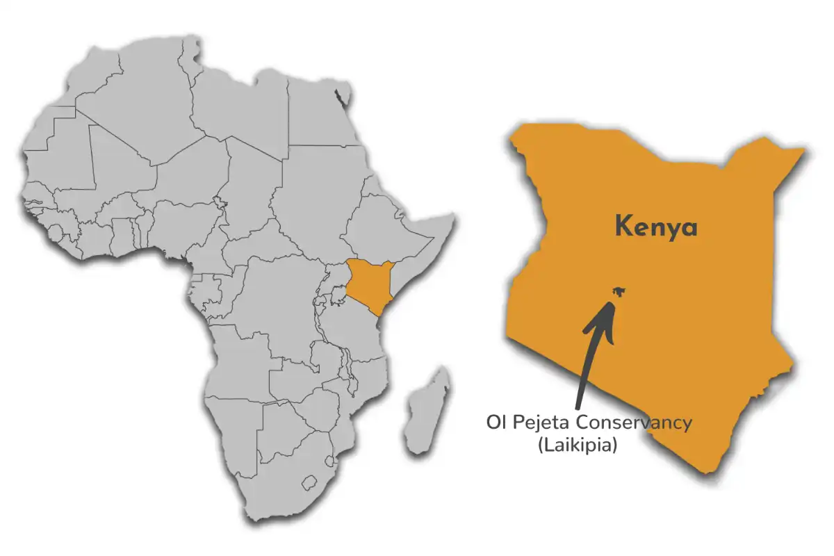 Ol Pejeta Conservancy map